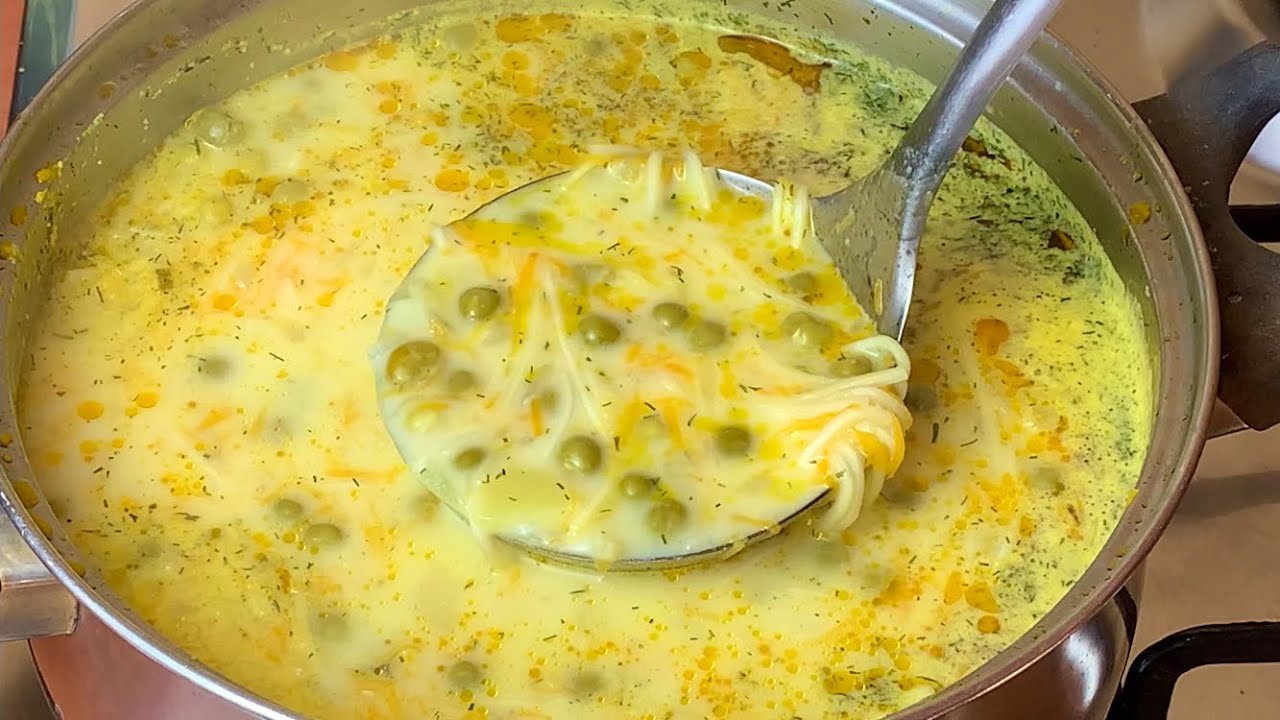 Zuppa di piselli e patate