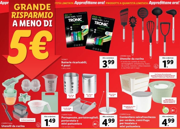 Accessori cucina Livarno home lidl