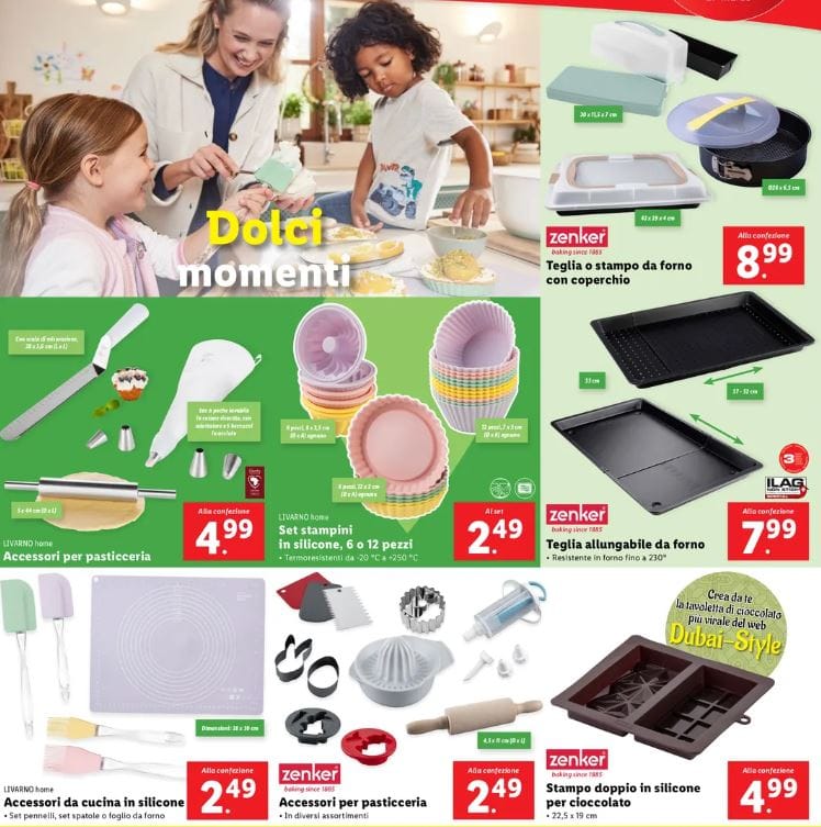 Accessori cucina dolci lidl
