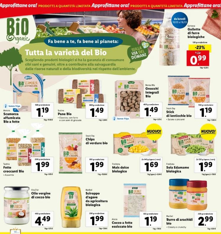 Alimenti bio lidl
