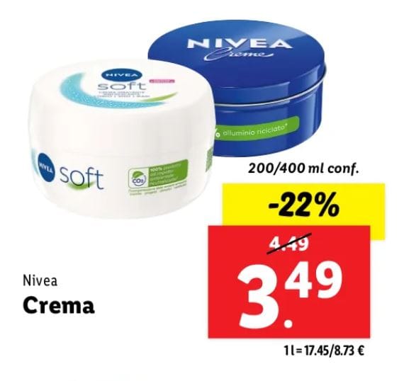 Crema nivea lidl