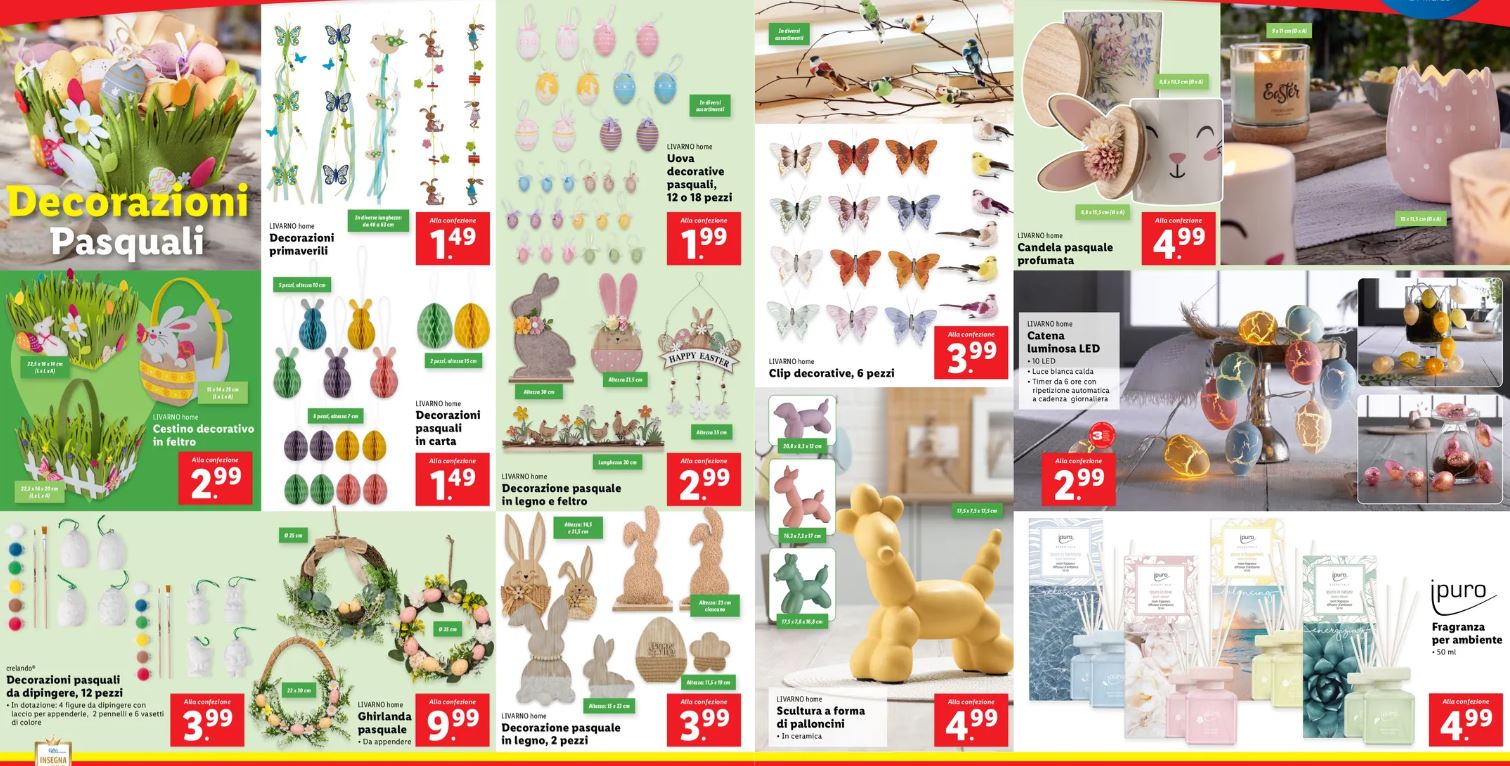 Decorazioni di Pasqua Lidl