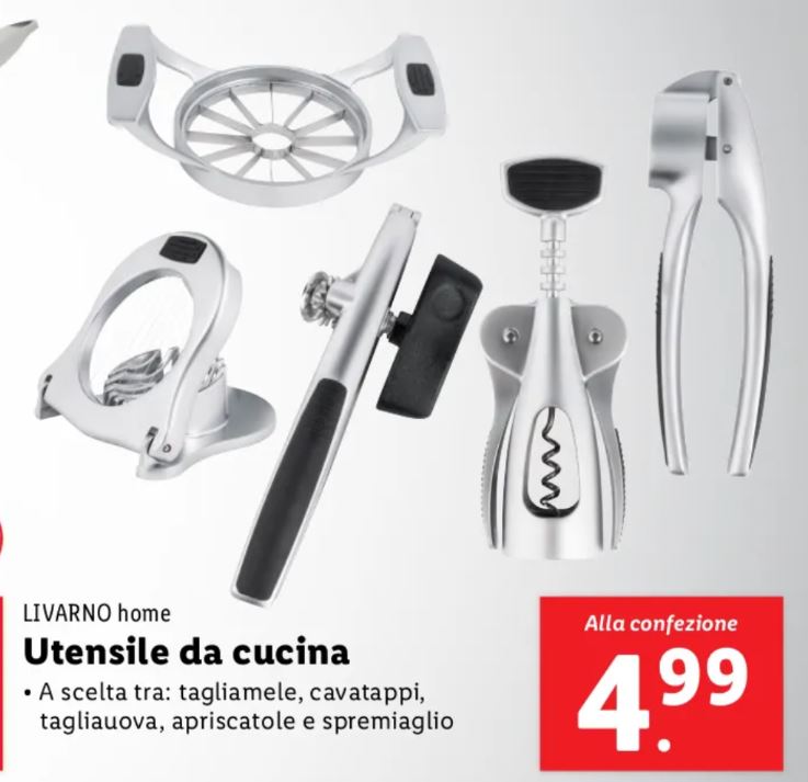 Utensili da cucina livarno home lidl