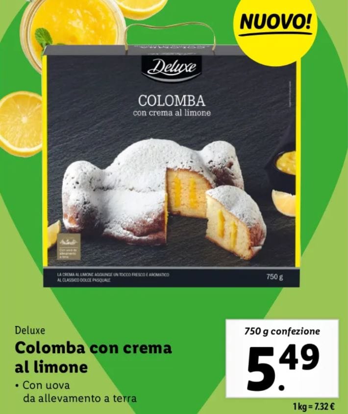 Colomba di pasqua deluxe lidl