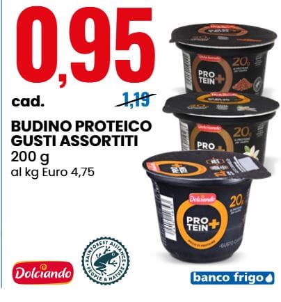 Offerta budino proteico dolciando