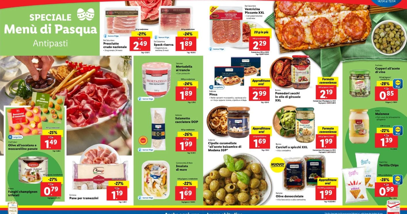 Antipasti di Pasqua lidl