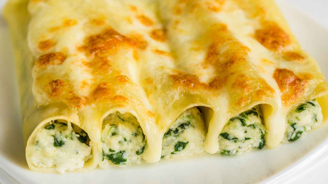 Cannelloni ricotta e spinaci