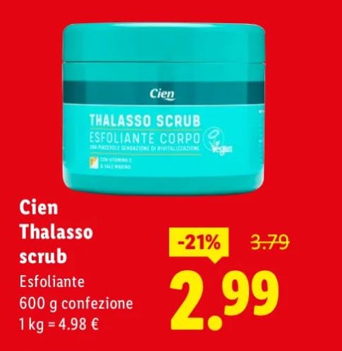 Cien thalasso scrub esfoliante