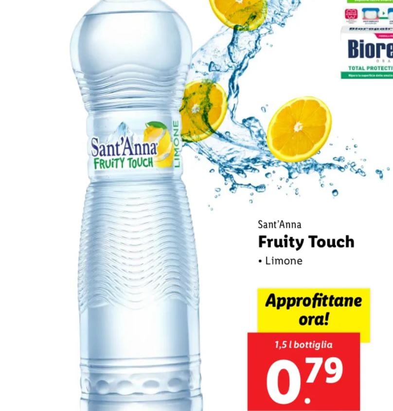 Fruity Touch al limone Sant'Anna offerta lidl