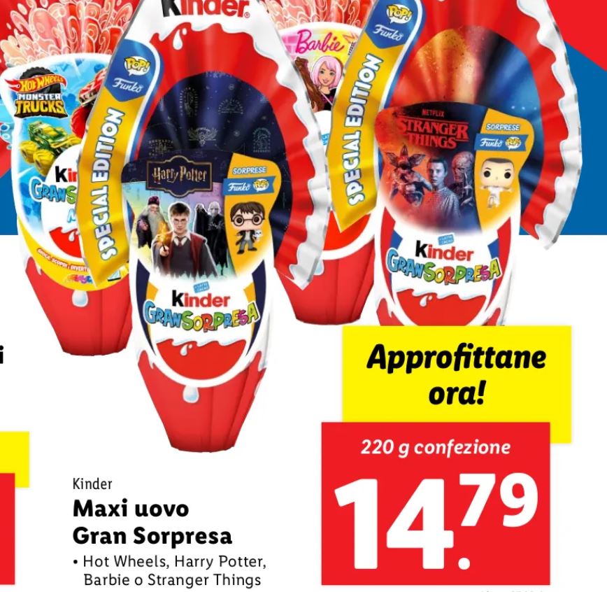 Maxi uovo kinder gran sorpresa