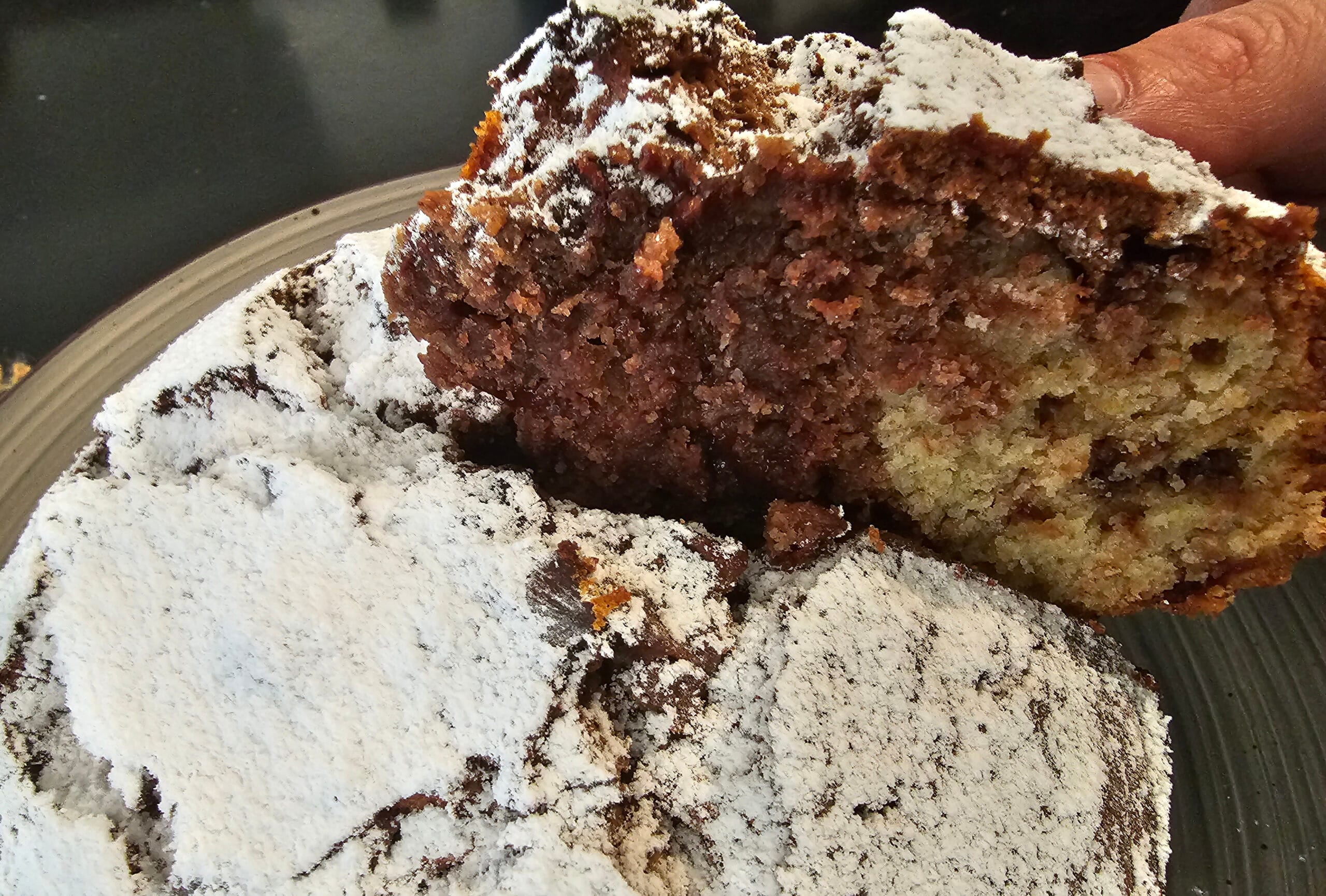 Torta di banane e cioccolato