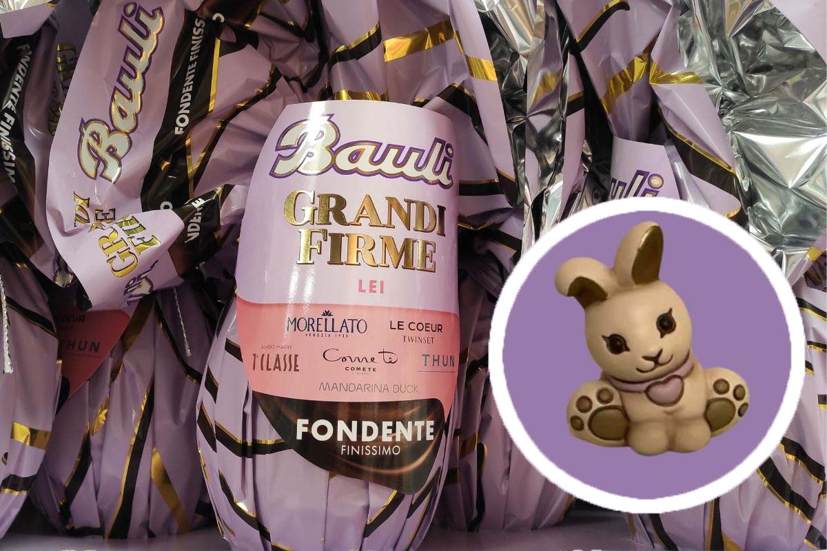 Uova di Pasqua Bauli coniglietto thun