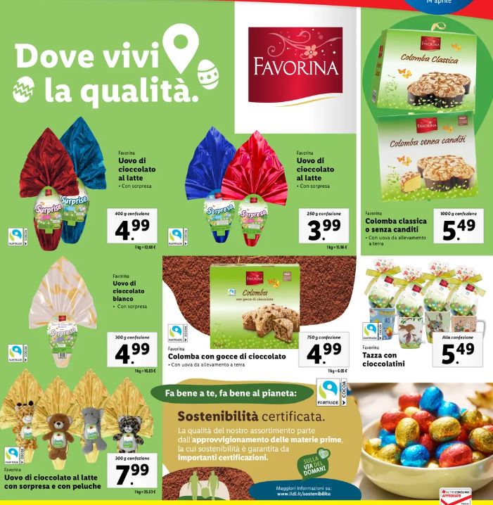 Uova di Pasuqa, colombe e uova lidl