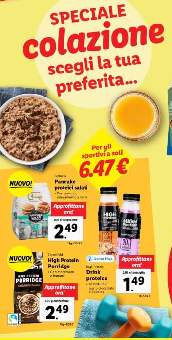 Colazione proteica lidl