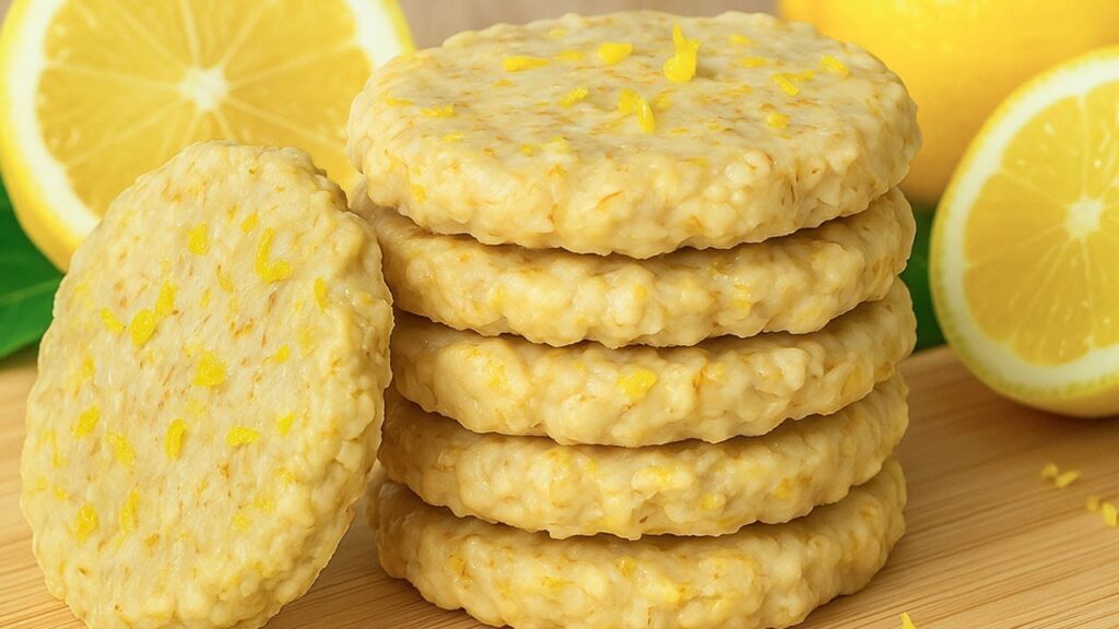 Biscotti spezzafame solo 3 ingredienti: sono al limone, avena e cioccolato bianco, un trio perfetto anche a dieta!