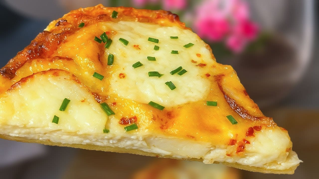 Frittata di patate e formaggio al forno