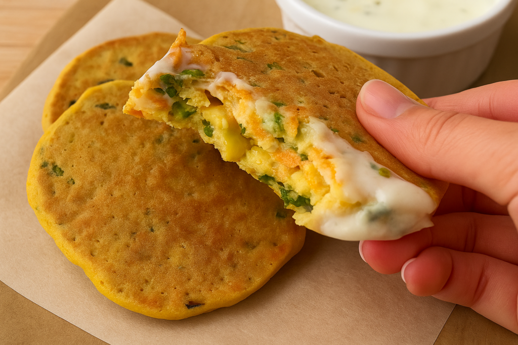 Frittelle di ceci e verdure, sazianti, buone e proteiche: e cosa vuoi di più? Solo 177 Kcal!