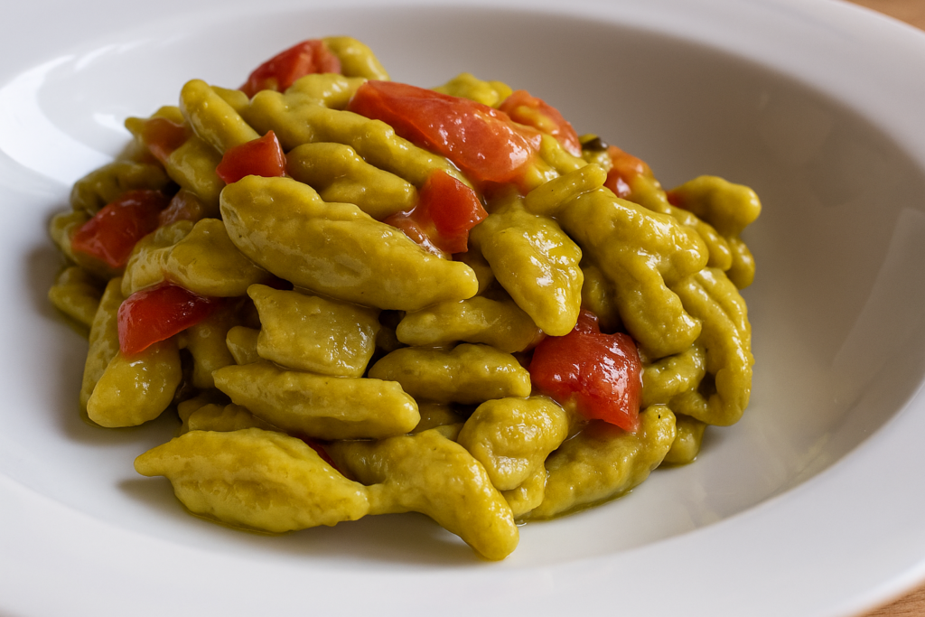 Gnocchi di piselli con pomodorini, mi piace tanto mangiarlo a dieta: sani e con solo 260 Kcal!
