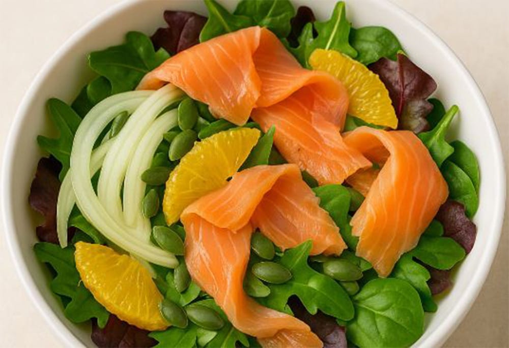 Insalata con salmone