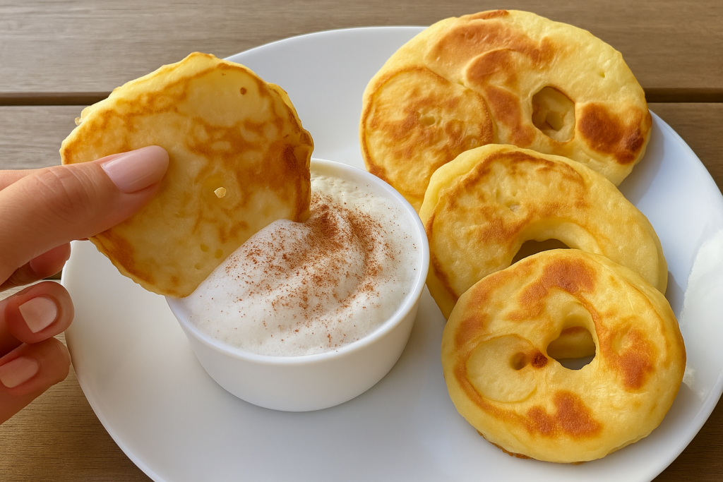 Pancake di mele del mattino (solo 132 Kcal), mi ero stufata di biscotti e tortine: questi sono super light e buoni buoni!
