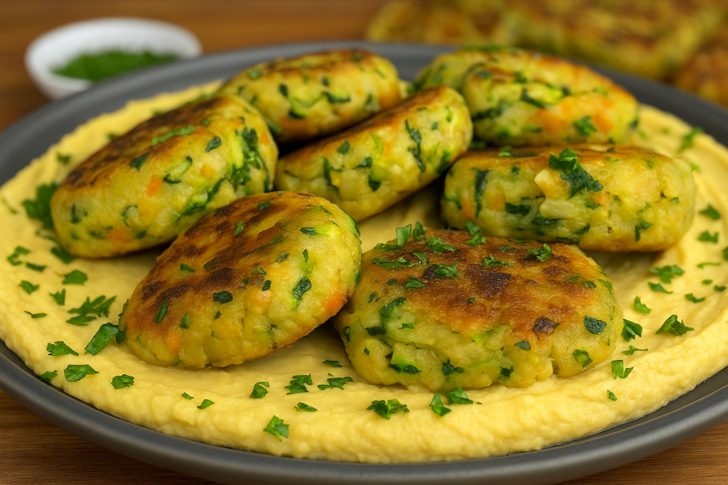 Queste polpette di verdure e crema di ceci battono tutte, a cena hanno fatto a gara. Solo 280 Kcal!
