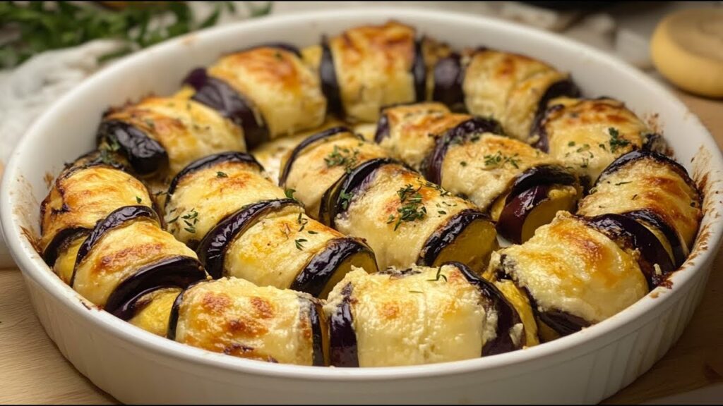 Rotolini di melanzane leggeri, perfetti per la mia dieta: li mangio stasera a cena. Solo 180 Kcal!