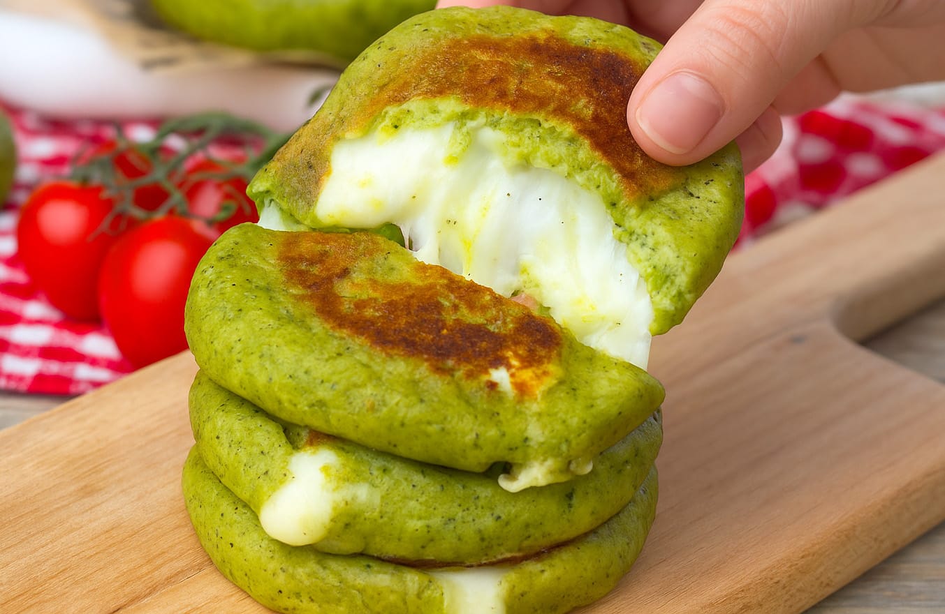 Focaccelle di zucchine e basilico