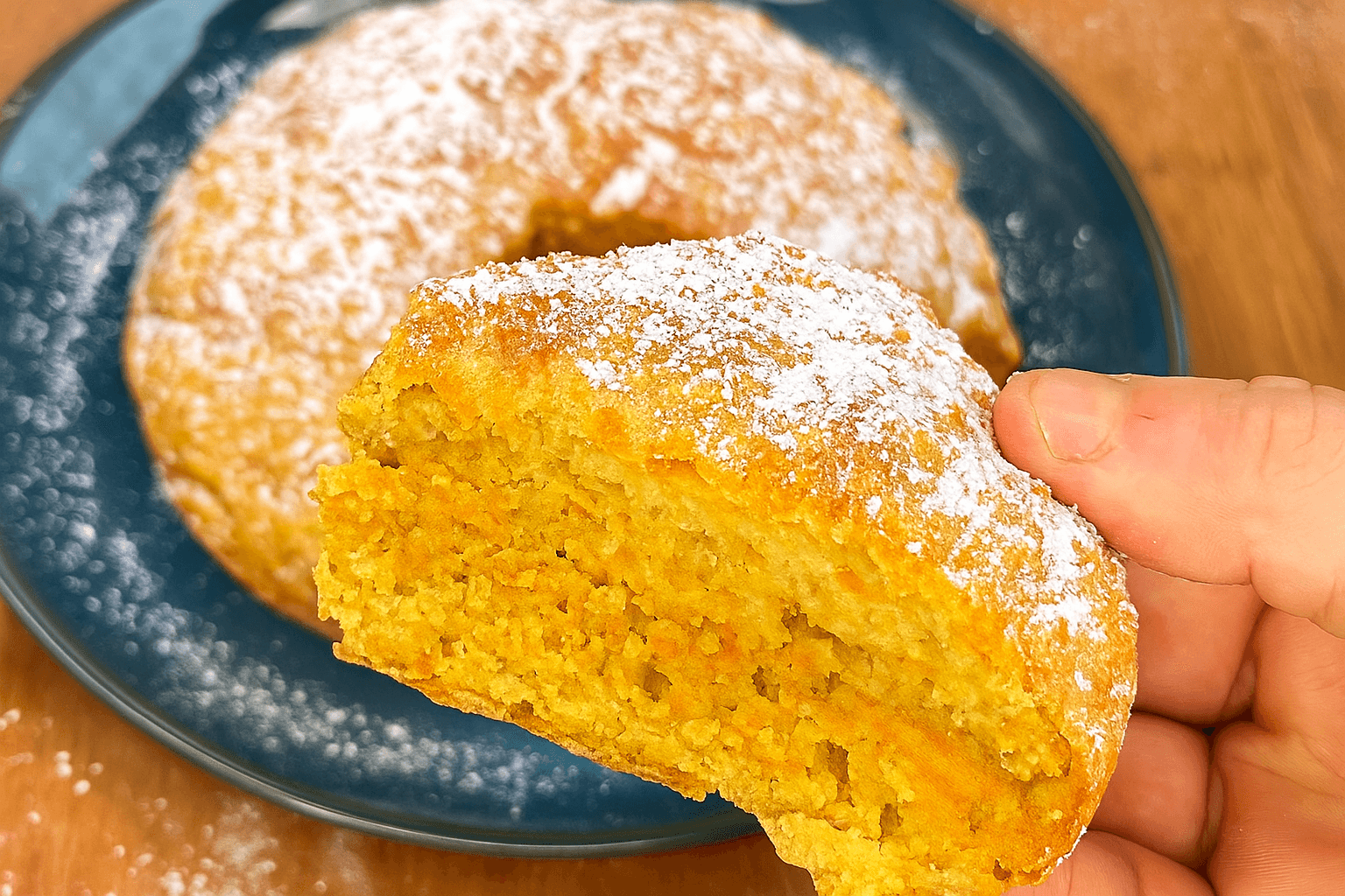 Torta di carote, yogurt e avena