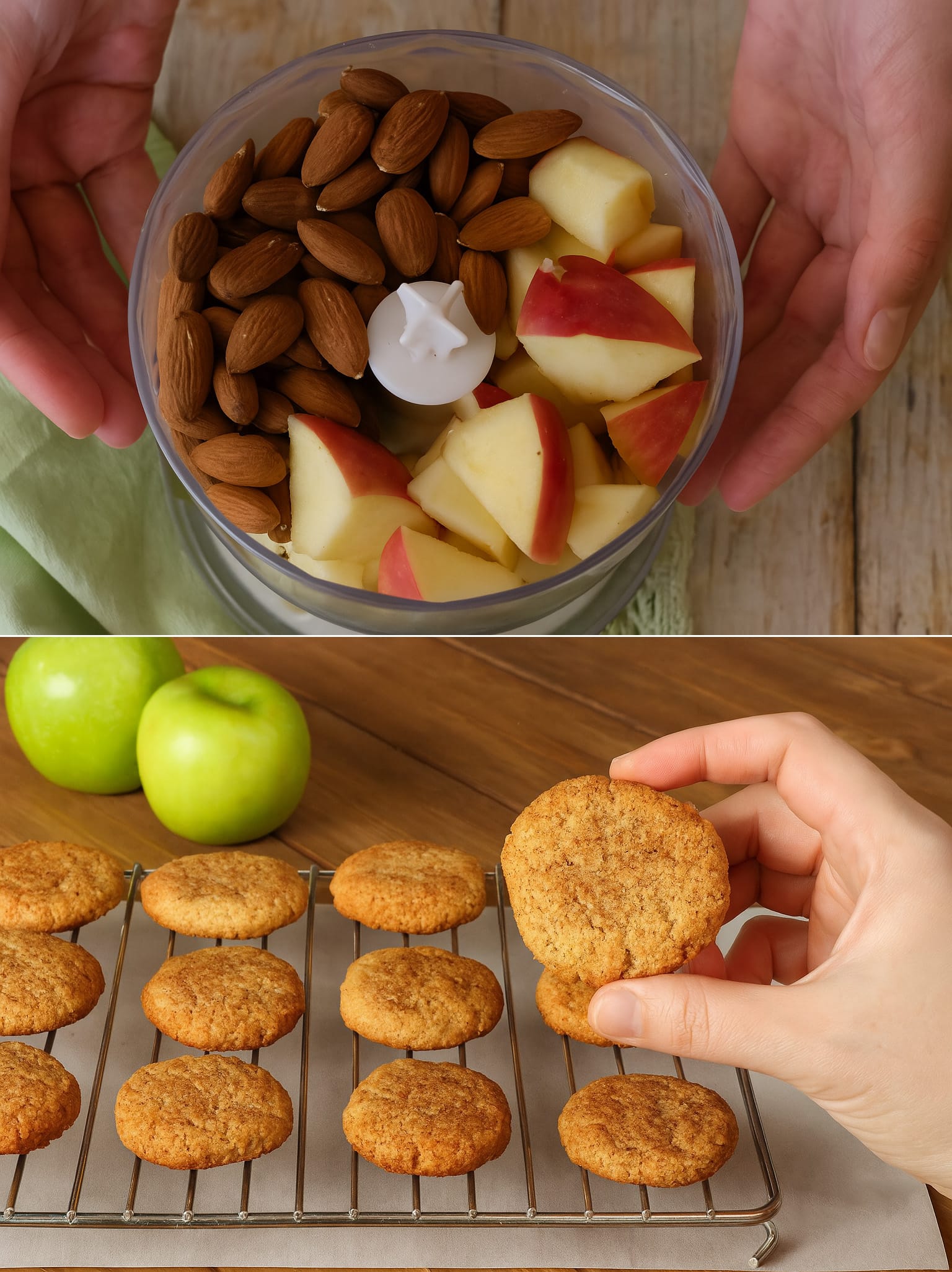 Biscotti mela e mandorle