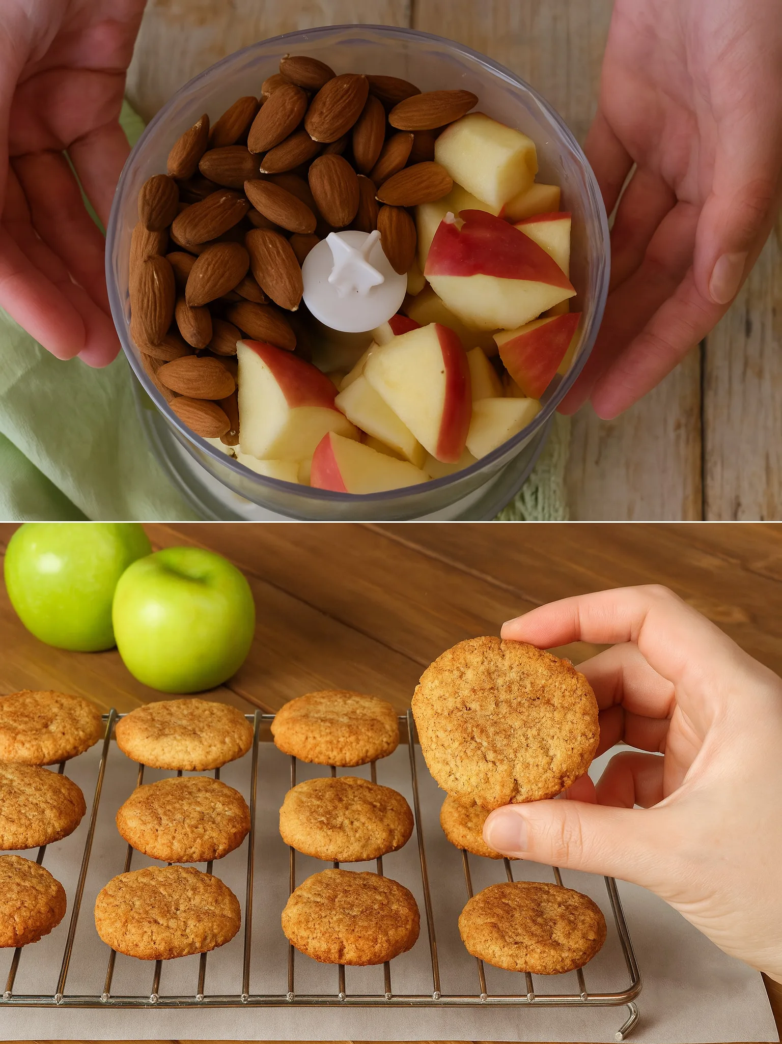Biscotti mela e mandorle