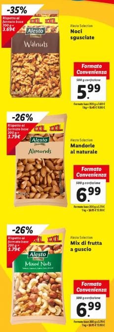 Frutta secca Lidl