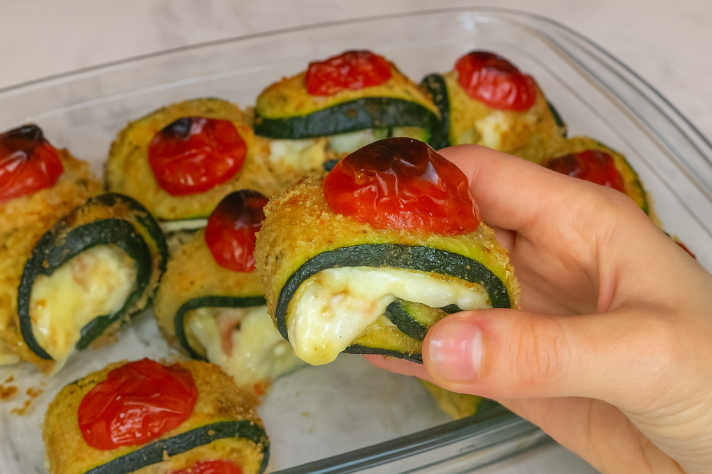 Involtini di zucchine filanti e leggeri: così buoni che nessuno penserà siano anche dietetici. Con solo 140 kcal ogni 100 g!
