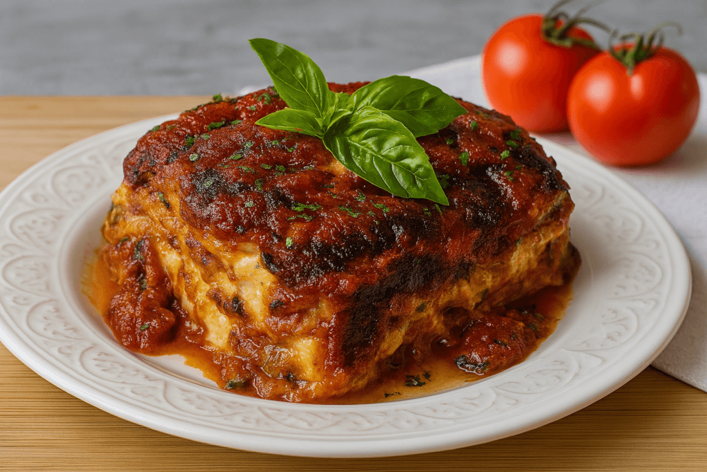 Pensavo che la parmigiana fosse un piatto da evitare, poi ho scoperto questa versione al forno e non l’ho più lasciata. Solo 110 Kcal!