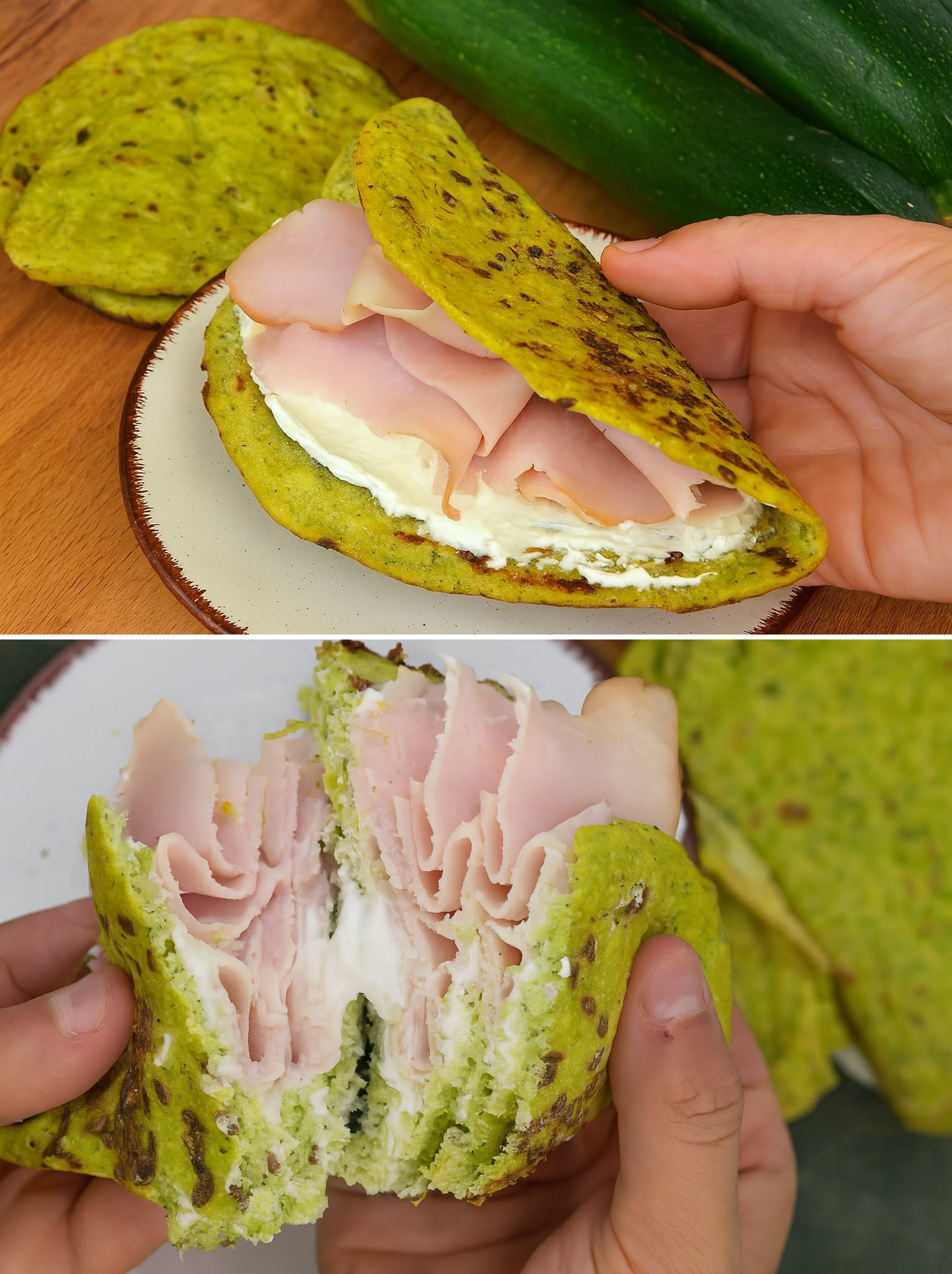Piadine di zucchine