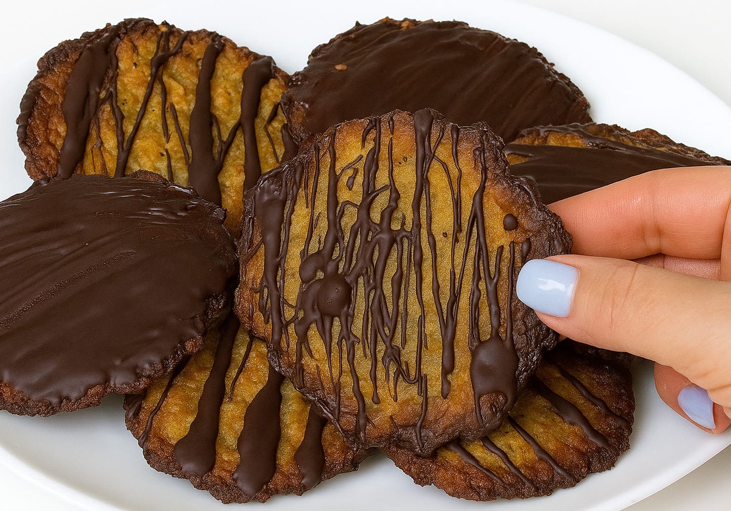 Biscotti banana, avena e cioccolato