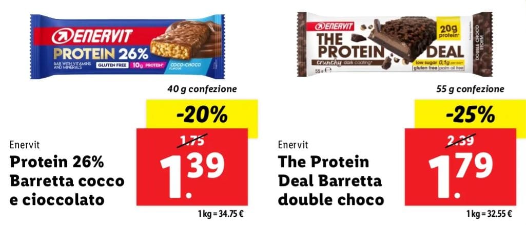 Barrette proteiche lidl
