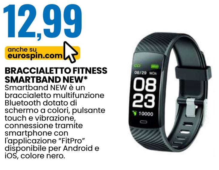 Bracialetto fitness eurospin