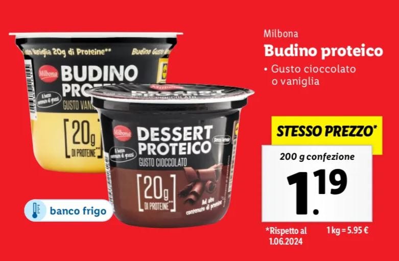 Budini proteici milbona lidl