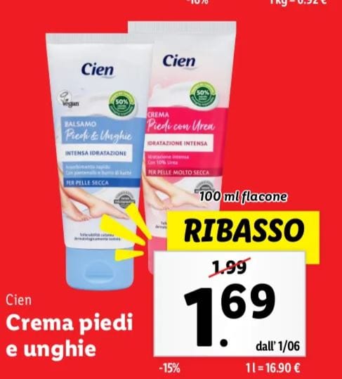 Crema piedi e unghie lidl