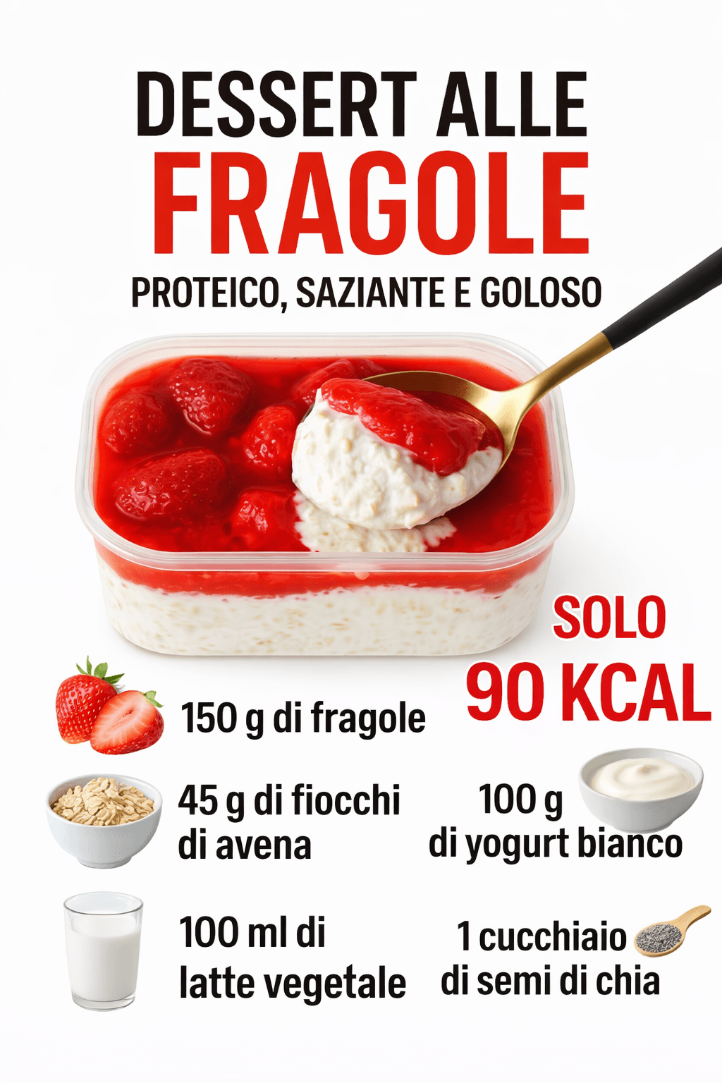 Dessert alle fragole