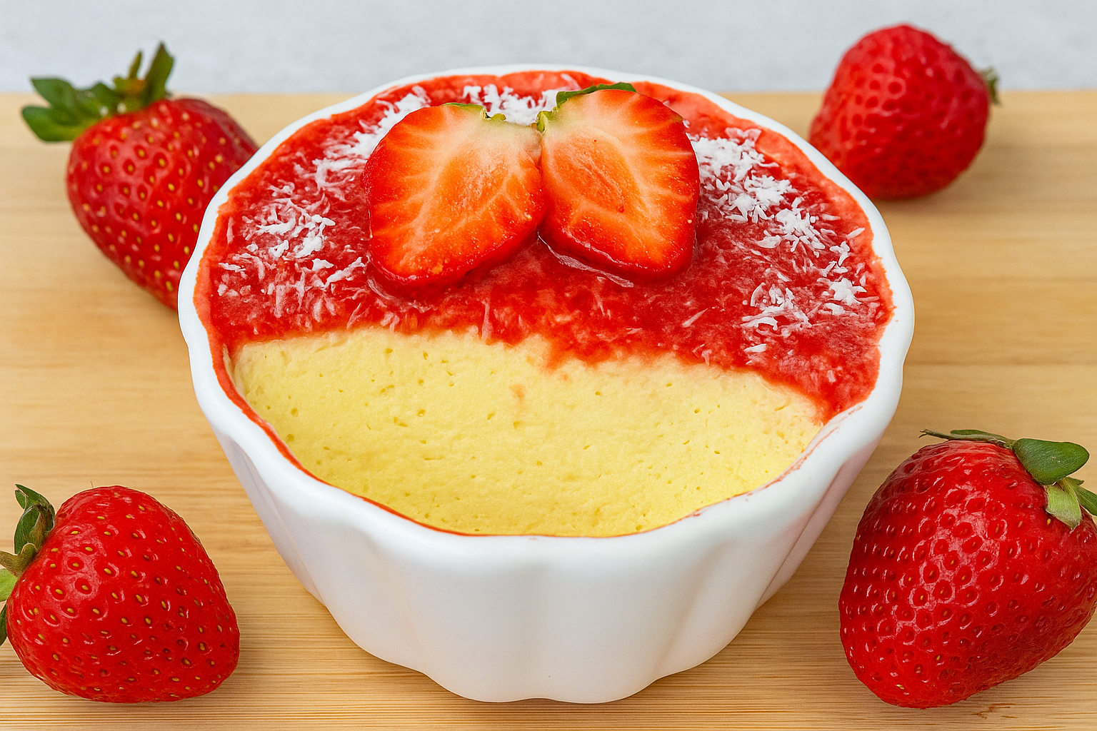 Cheesecake allo yogurt e fragole