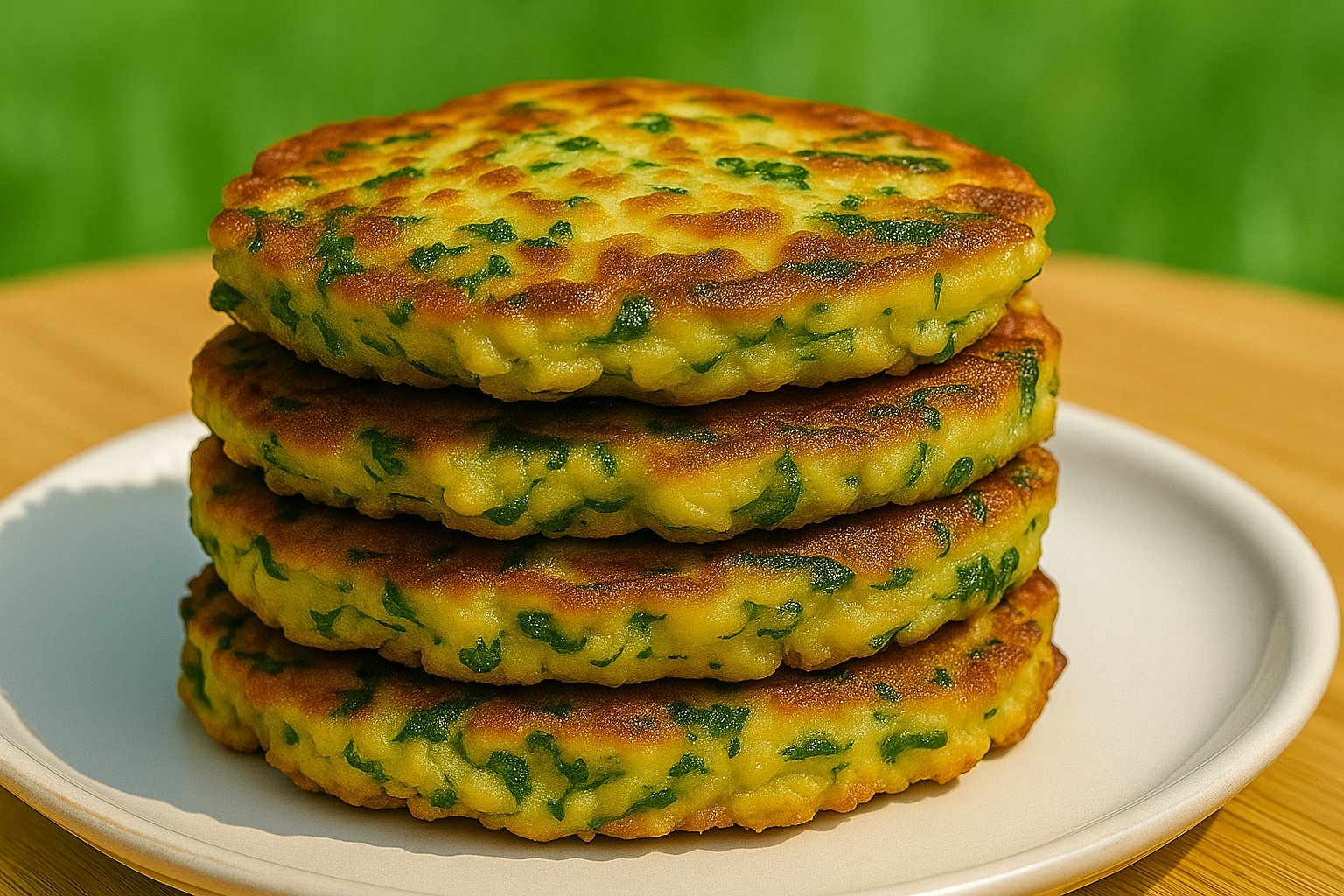 Frittelle di zucchine, spinaci e feta