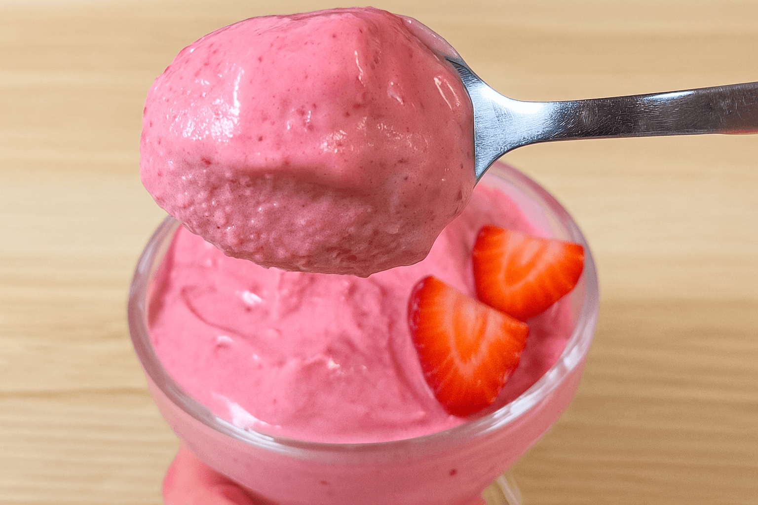 Gelato fragola e banana