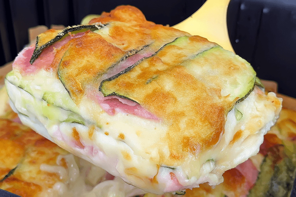 Lasagna di zucchine fit sgonfia-pancia: solo 4 ingredienti, 110 calorie, tiene bassa la glicemia e cosa vuoi di più?