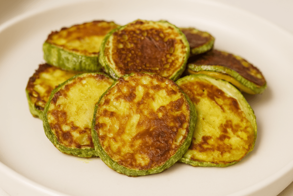 Non mi aspettavo venissero così buoni: 5 minuti e solo una zucchina per fare questi pancakes light senza farina!