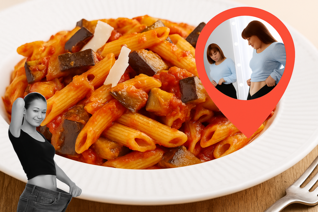 Pasta con le melanzane: 5 ricette furbe sotto le 500 calorie per dimagrire. Non soffri la fame, tieni a bada la glicemia e ti saziano a lungo!