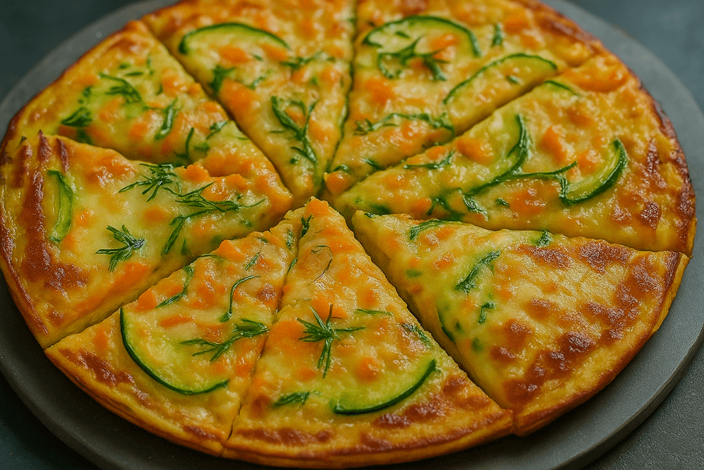 Questa pizza di verdure mi ha risolto la cena (solo 380 Kcal intera): mi sazia e non appesantisce, è leggera come una nuvola!