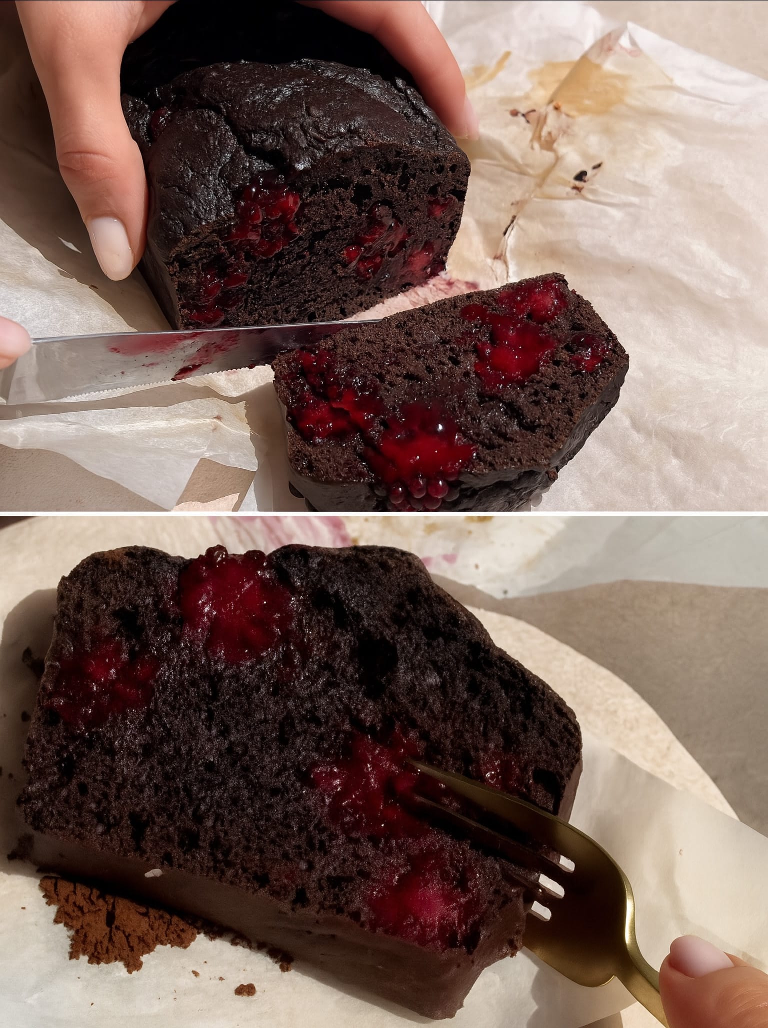 Plumcake al cacao e more
