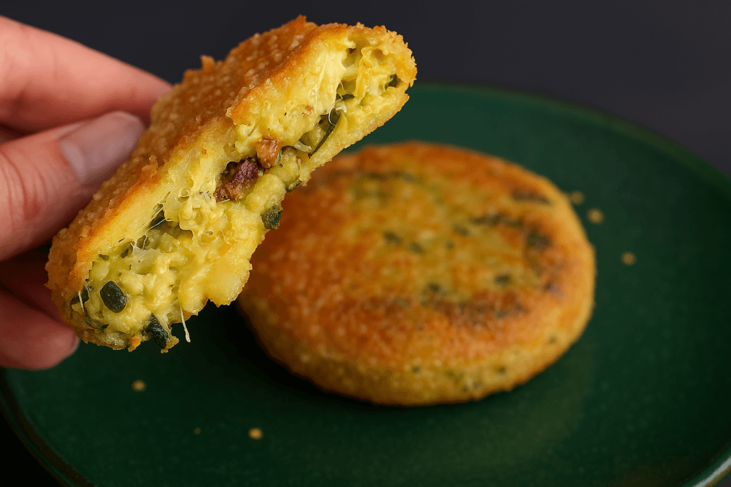 Polpette di zucchine filanti (solo 110 Kcal): sane, nutrienti e perfette anche per la mia dieta (le cuocio in friggitrice ad aria)!