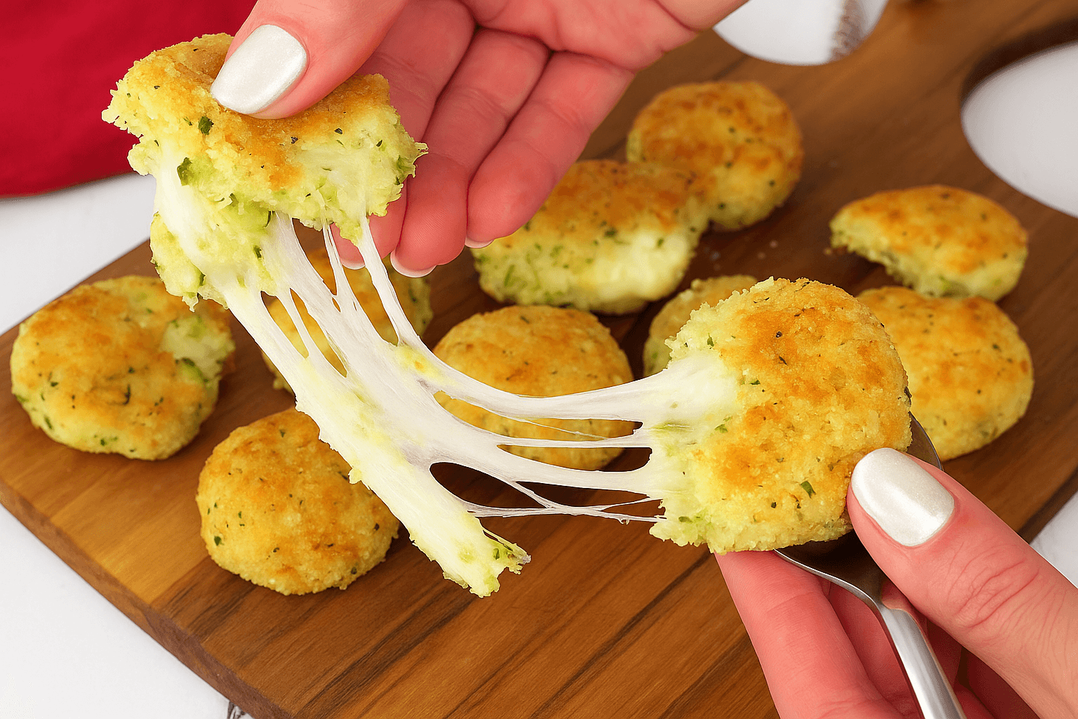 Polpette di zucchine e patate filanti